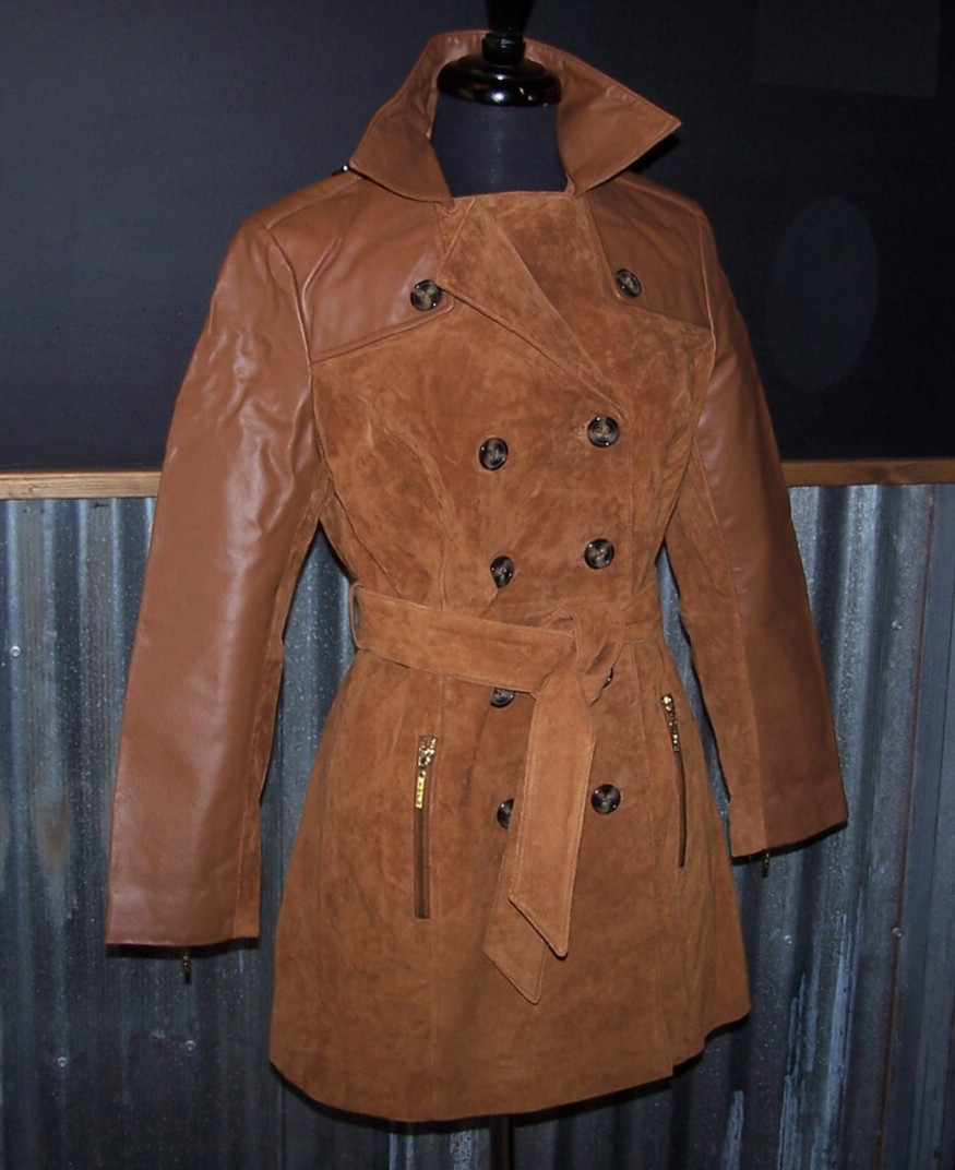 Iman Global Chic Leather Jacket/Small Double Brea… - image 2