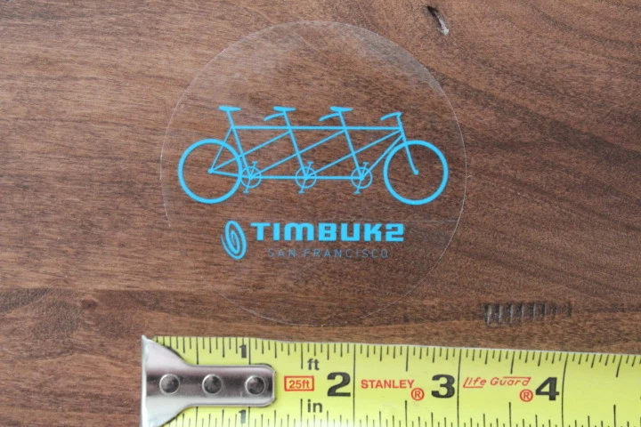 TIMBUK2 Messanger Bags STICKER Decal BIKE New Clear