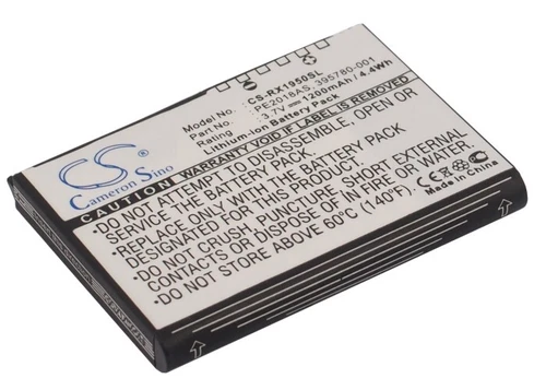 1200mAh Battery for HP iPAQ RX1900,iPAQ RX1950,iPAQ RX1955,399858-001,PE2018AS