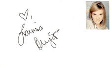 Larissa Oleynick Signed Auto 3x5 Index Card Alex Mack