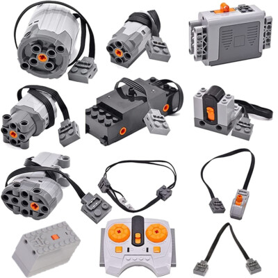 Zug Motor Set - 10-teiliges Elektrisches Set Mit Fernbedienung Für Klemmbausteine Eisenbahnen