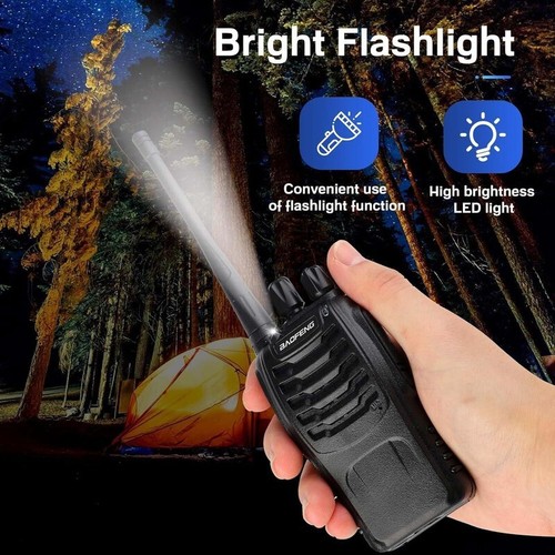 BAOFENG Walkie Talkies 888S 6Earpiece UHF 16 Channel Handheld Two Way Radios - Photo 11/16