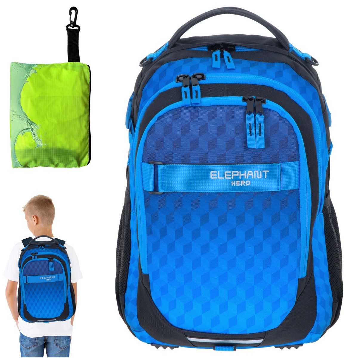 Schulrucksack Elephant Signature Jungen Schultasche Bag 12770 Cyber Camo Grün +F 4005155227704
