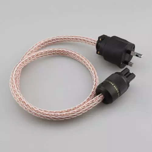 Cable de alimentación de audio CA de cobre para audiophile 12TC OCC enchufe del Reino Unido IEC320 conector hembra - Imagen 3 de 6