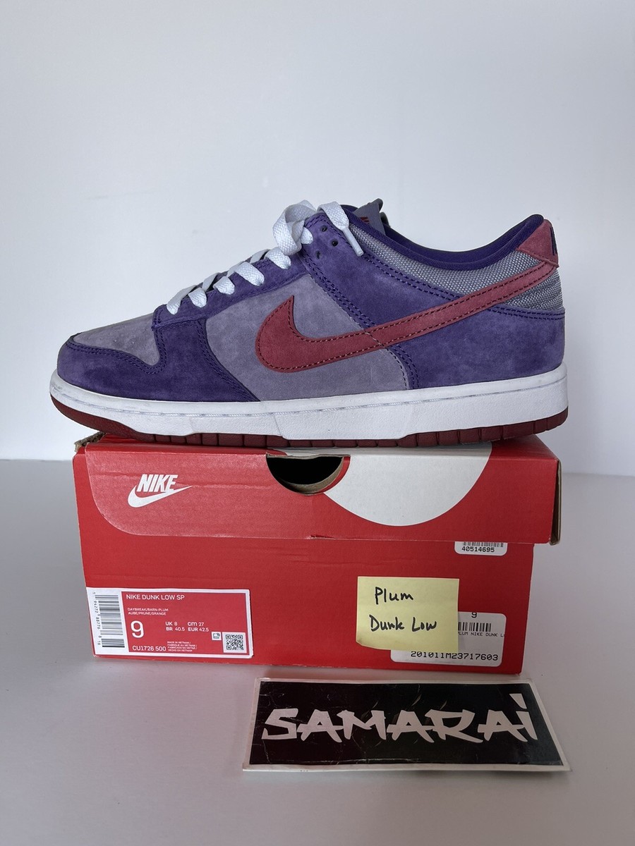 27cm NIKE DUNK LOW SP PLUM CU1726-500 新品 CU1726-500 Nike Dunk Low SP Plum Purple Wine Red Maroon