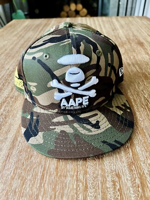 NEW Era x AAPE A Bathing Ape Hat Cap Snapback S/M Small Med