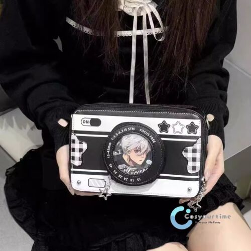 Borsa a tracolla Y2k carina da donna Lolita Jk fotocamera Ita borsa Harajuku Kawaii borsa a mano - Foto 5 di 17