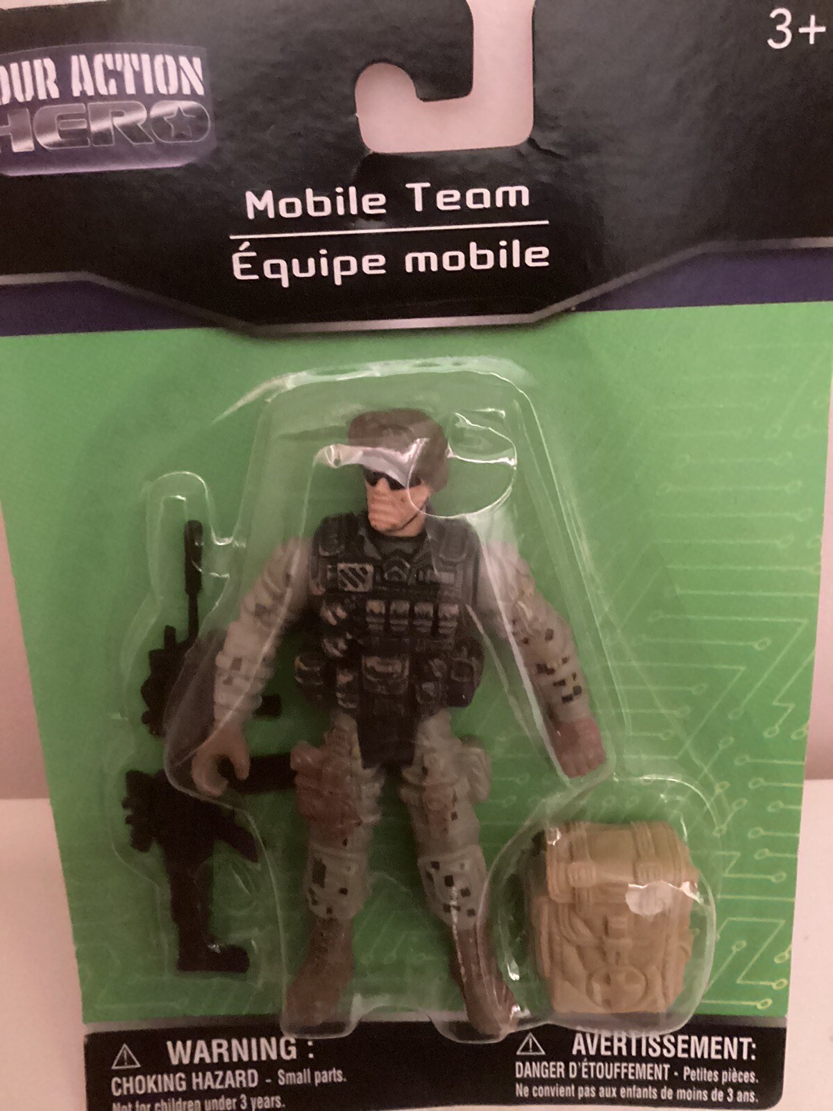 Your Action Hero Mobile Team Military Action Figure with Accessories