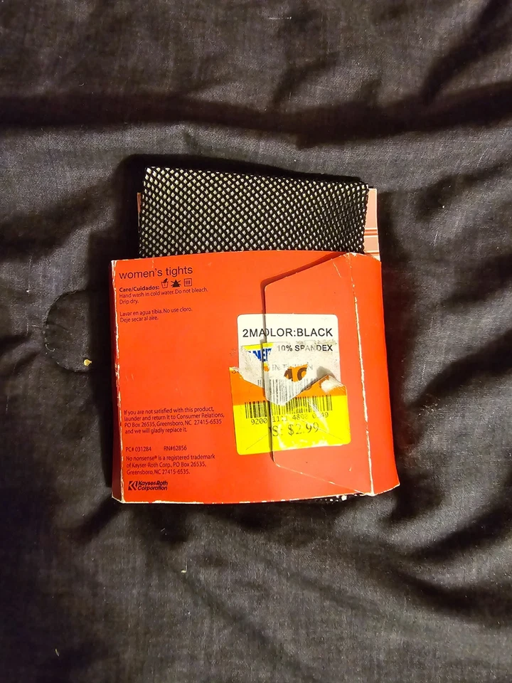 Medias pantimedias vintage sin tonterías red sexy negras talla 1 nuevas en paquete nuevas Halloween Foto 2 de 2