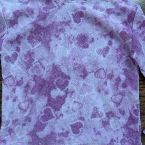 Jumping Beans Girls Size 7 Hoodie Pullover Sweatshirt Fleece Pink Hearts EUC! - Picture 2 of 7