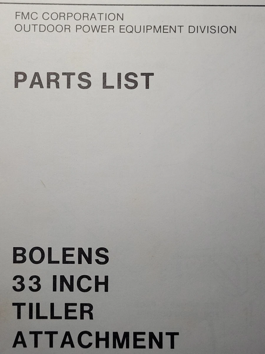 Bolens Garden Tiller Manual Fasci Garden