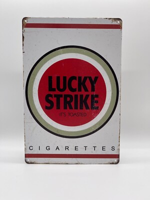 Blechschild Lucky Strike 20x30cm Nostalgie Retro Reklame Vintage Zigaretten