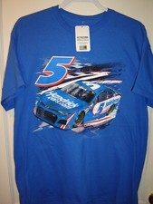 Kyle Larson 5 Hendrick Cars.com 2 Sided Blue Fuel Tee Shirt NEW XXXL W/TAG