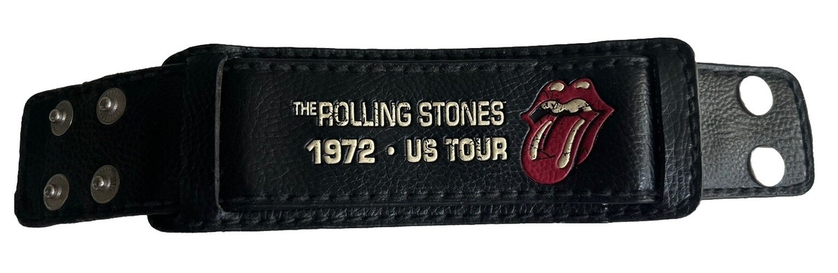 THE ROLLING STONES BCEthic 1972 US TOUR Leather Rock Concert Wrist 