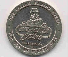 PICK-A-DILLY CASINO BLACK HAWK COLORADO OBSOLETE 1 TOKEN T14