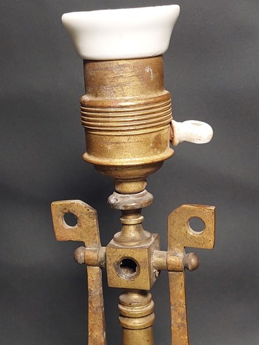 ORIGINAL 1930'S ART DECO Tischlampe Wandlampe Messing Schiffslampe - Bild 6 von 11