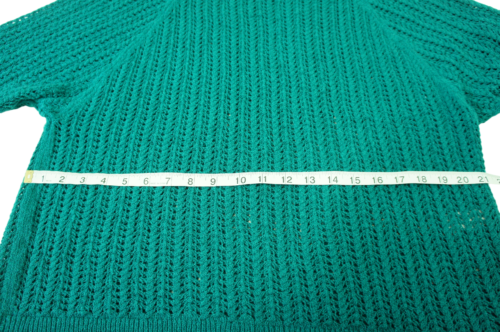 J. Jill Pullover offener Zopfmuster Large/L türkis/aqua langarm - Bild 4 von 9