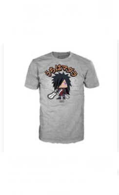2002 Funko Pop Shirt Naruto Shippuden GameStop Exclusive Gray Graphic