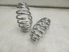 Pair 4" Solo Seat Springs Custom Chopper Bobber Chrome Motorcycle Sportster XS