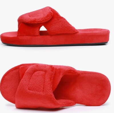 MISSRAIN Git-Up Memory Foam Fußgewölbestütze Diabetiker SLIPPER Gr. 7 rot NEU