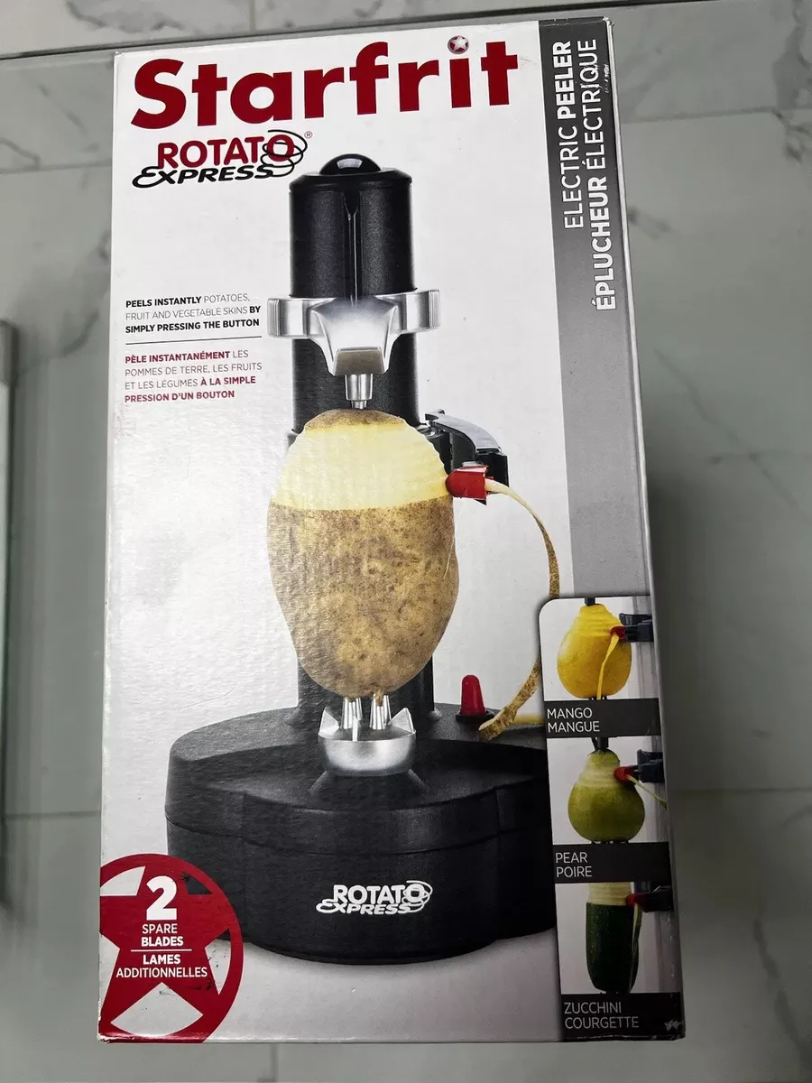 Starfrit Rotato Express Electric Potato Peeler Black Vegetables Fruit