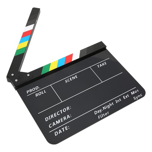 Selens 12''x10''Acrilico Film Registi Applapper Board Action Scene Clapboard Kit - Foto 5 di 7