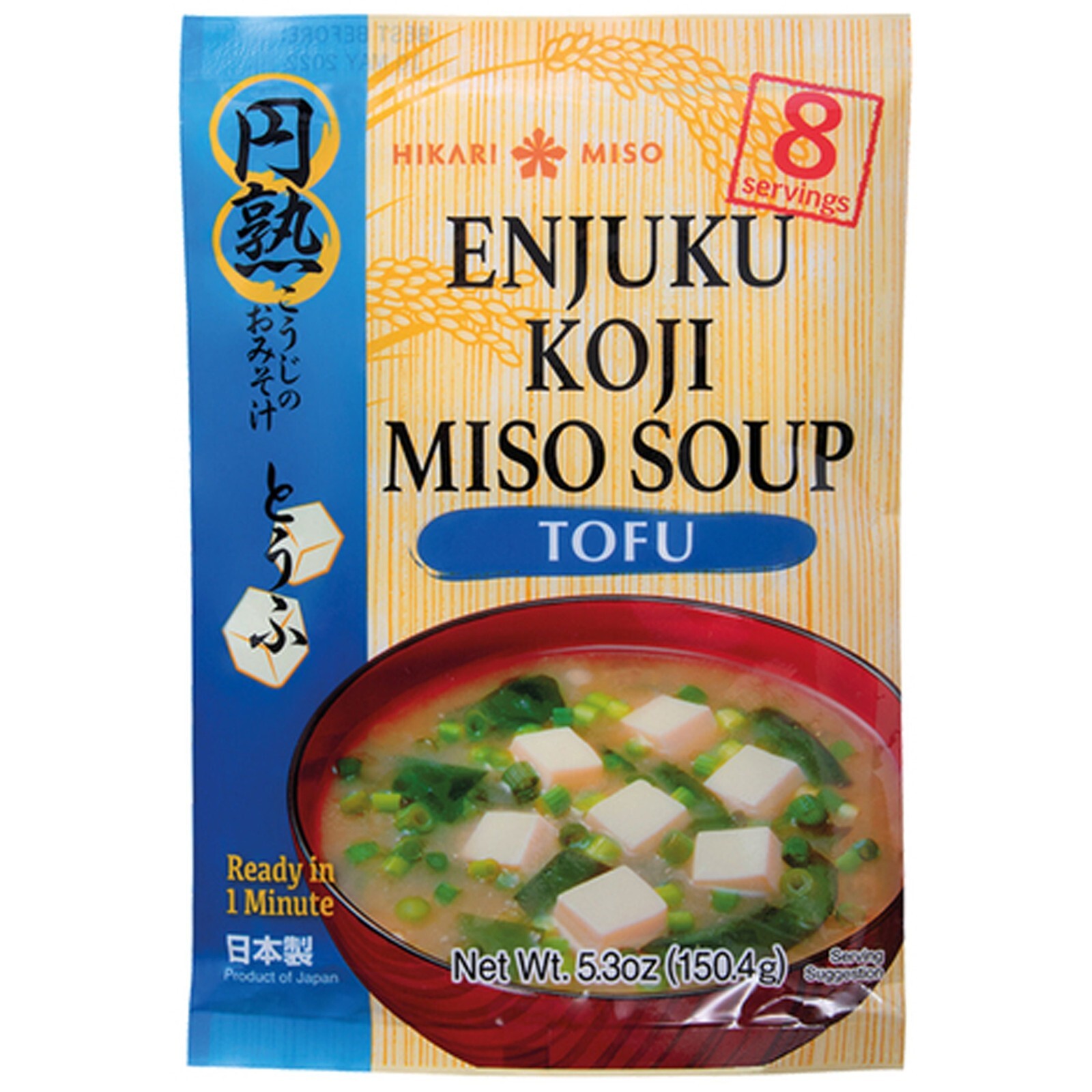 150,4g Instant Miso suppe mit Tofu Hikari Enjuku Koji Miso Soup Tofu