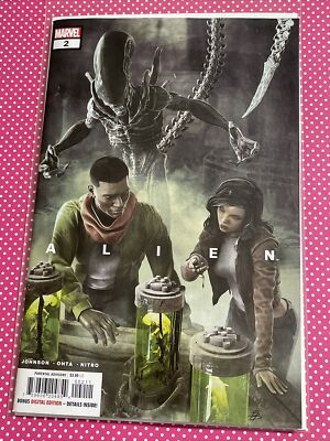 ALIEN #2 BJORN BARENDS REGULAR MAIN COVER 2022 MARVEL COMICS xenomorph ohta