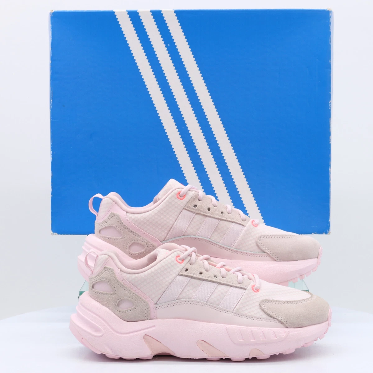 Pink adidas hotsell ladies trainers