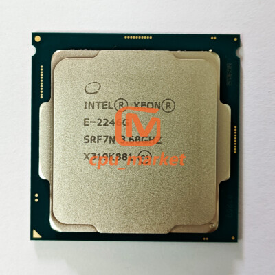 Intel Xeon E-2246G SRF7N 3.6-4.8GHz 6 Cores 12MB 80W LGA1151 CPU Processor