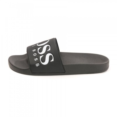 サンダル BOSS Men Sandals Black 50541782 002 Hugo Boss Men's Solar Slide Sandal, Dark Blue-002 Size 7 | eBay