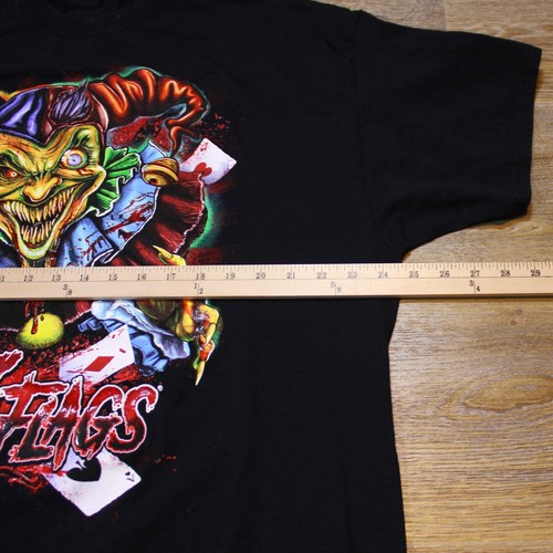 Six Flags Fright Fest Halloween Horror Killer Clown Graphic T Shirt - Men's 2XL - Picture 5 of 8