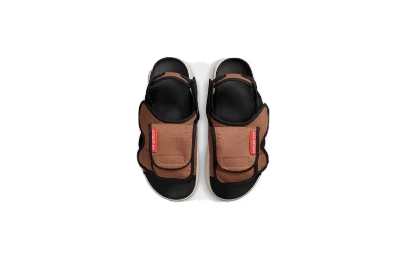 NIKE AIR JORDAN LS diapositive da uomo colore marrone arancione nero taglia 12 CZ0791 201