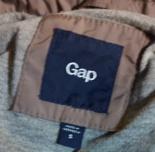 Gap Womens Puffer Vest Jacket Size Small Taupe Full Zip Pockets Fall Winter - Picture 9 of 12