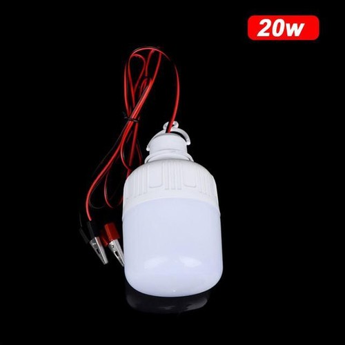 LED Birne 12V LED Licht Lampe 5W 10W 20W 30W 40W Notlampe Mit Krokodilklemme - Bild 14 von 16