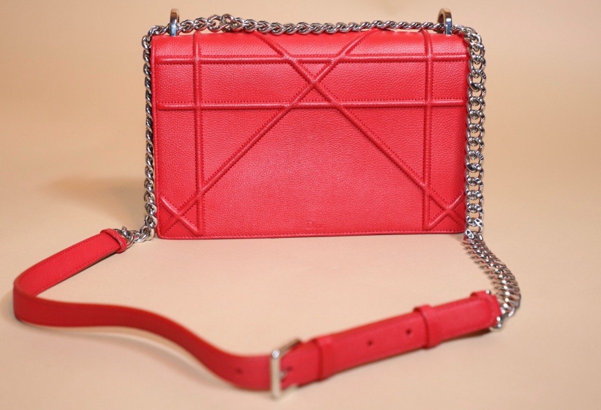 Christian Dior Red Diorama Flap Bag | eBay