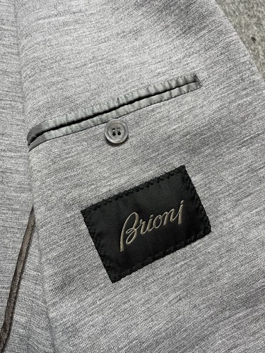 Brioni Wooll Blazer With Leather Details - Picture 7 of 9