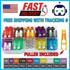 100pc Medium Blade Fuse Assortment Auto Car Motorcycle SUV FUSES Kit APM ATM UTV