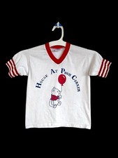 VTG 80s Winnie The Pooh Ringer T-Shirt  House At Pooh Corner  Jerzees Kids 6-8x
