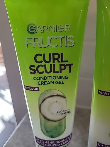 Lot of 2 Garnier Fructis Curl Sculpt Conditioning Cream Gel Coconut Water New! - Picture 4 of 5