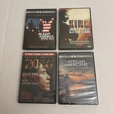 4 DVDs, The African Americans: Many Rivers to Cross (2013), King: Man of Peace…