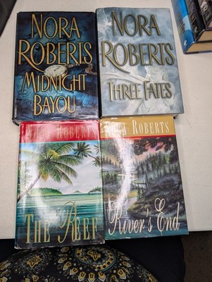 Nora Roberts Hardcover Collection-The Reef Three Fates Midnight Bayou Rivers End