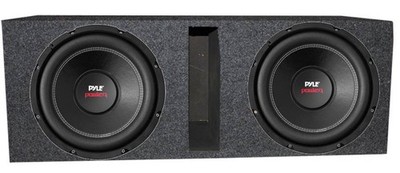 2) Pyle PLPW10D 10'' 2000W Car Subwoofer Audio Subs DVC 4 Ohm + Ported Vented Box