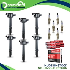 6 Ignition Coil & 6 Motorcraft Platinum Spark Plug fit 06-09 Mercury Milan 3.0L