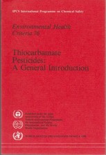 Thiocarbamate Pesticides: A General Introduction ( Environmental Health Criteria