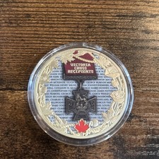Victoria Cross Canadian Recipients Dual PLATED Commemorative Coin