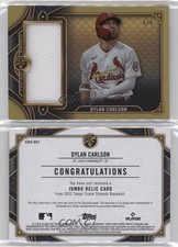 2022 Topps Triple Threads Single Jumbo Relics Gold /9 Dylan Carlson #SJR3-DC1