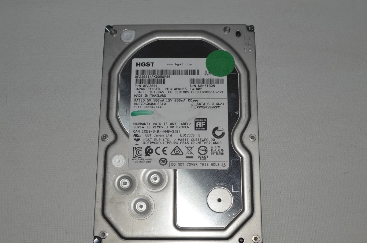 HGST Internal Hard Disk Drives 6 TB Storage Capacity for sale | eBay