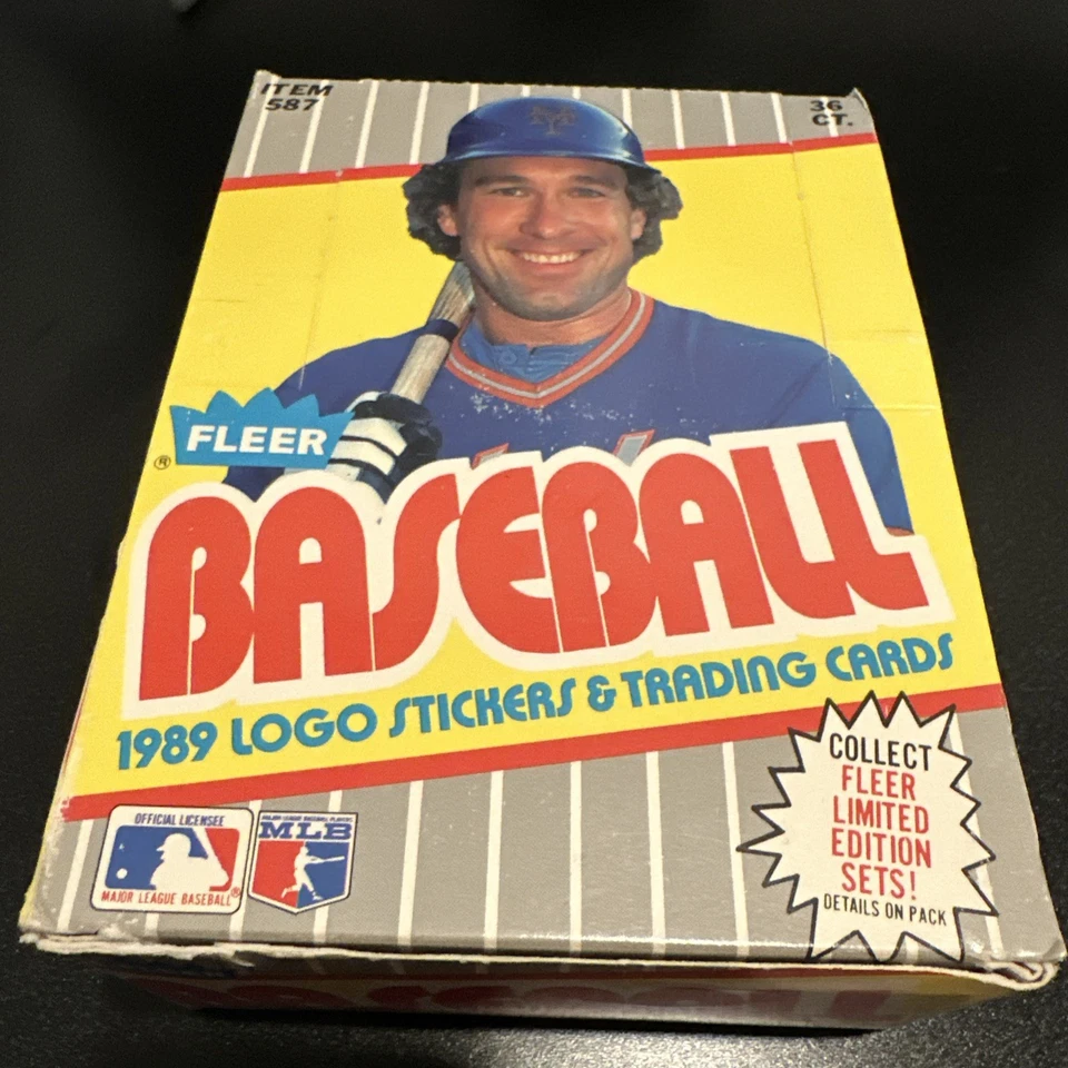 1989 FLEER BASEBALL WAX BOX NEW KEN GRIFFEY JR, LOTS OF STARs POSSIBLE - Image 3 of 4