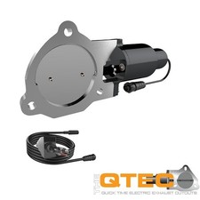 Qtp 3.5in Bolt-on Qtec Electric Cutout Valve - Single Qtp 3.5in Bolt-on Qtec Electric Cutout Valve - Single
